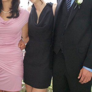 Opening Ceremony Black Silk Mini Dress